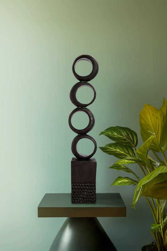 Rings of Positivity Timor Traditional Art Totem - Medium