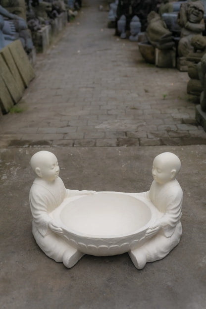 Seated Monks with offering Bowl