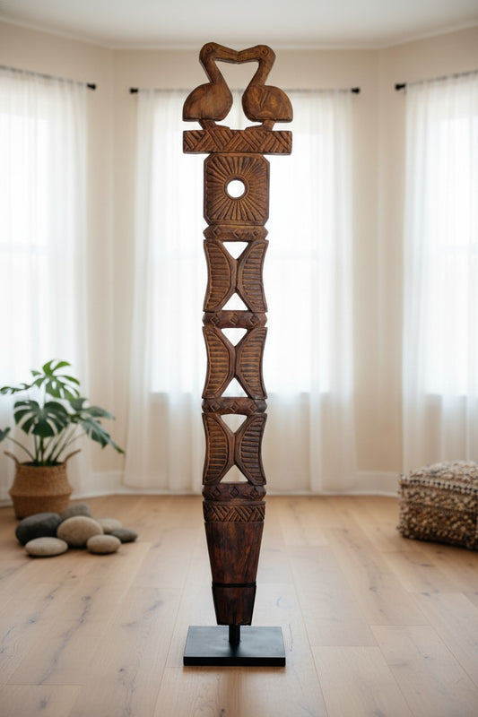 Sundanese Kingdom’s Scepter of Power | Wooden Home Decor