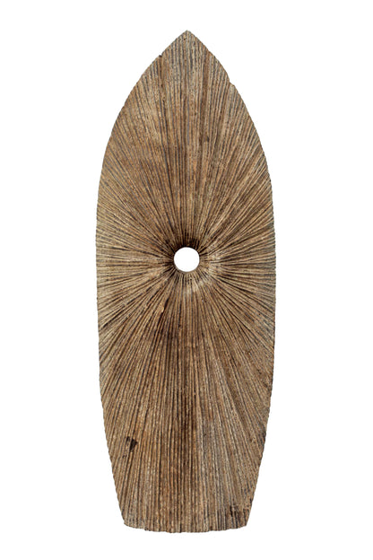 Antique Tribal Warrior Hand Carved Shield - Style 01