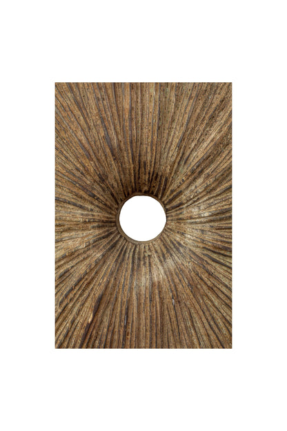 Antique Tribal Warrior Hand Carved Shield - Style 01