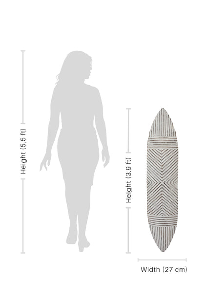 Tribal Hand Carved Surfboard - Style 02