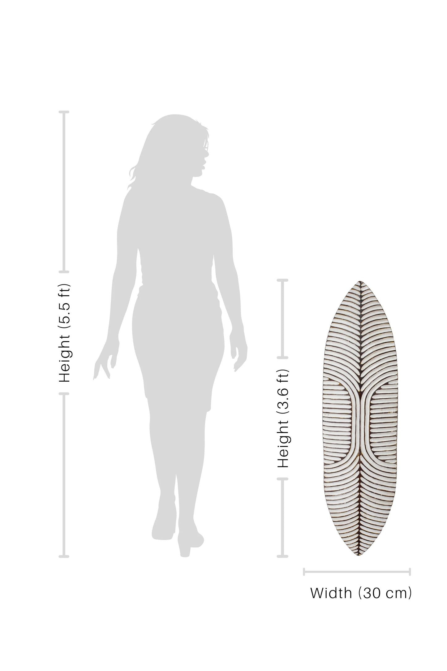 Tribal Hand Carved Surfboard - Style 03