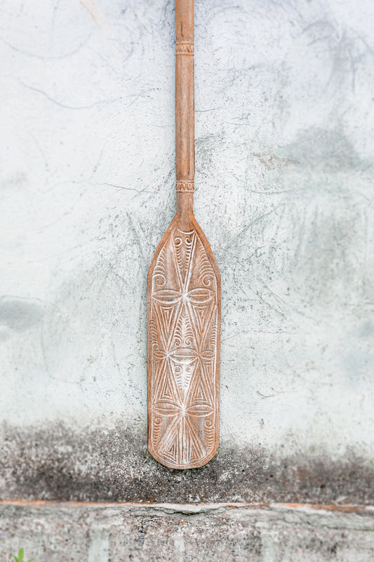 Timor Tribal Hand Carved Oars - Large - Style 03