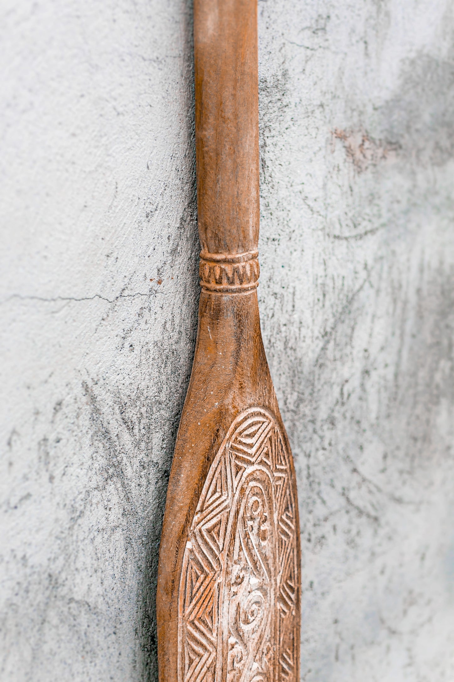 Timor Tribal Hand Carved Oars - Large - Style 06