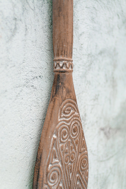 Timor Tribal Hand Carved Oars - Small - Style 05