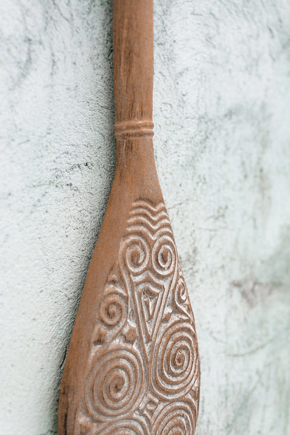 Timor Tribal Hand Carved Oars - Small - Style 06