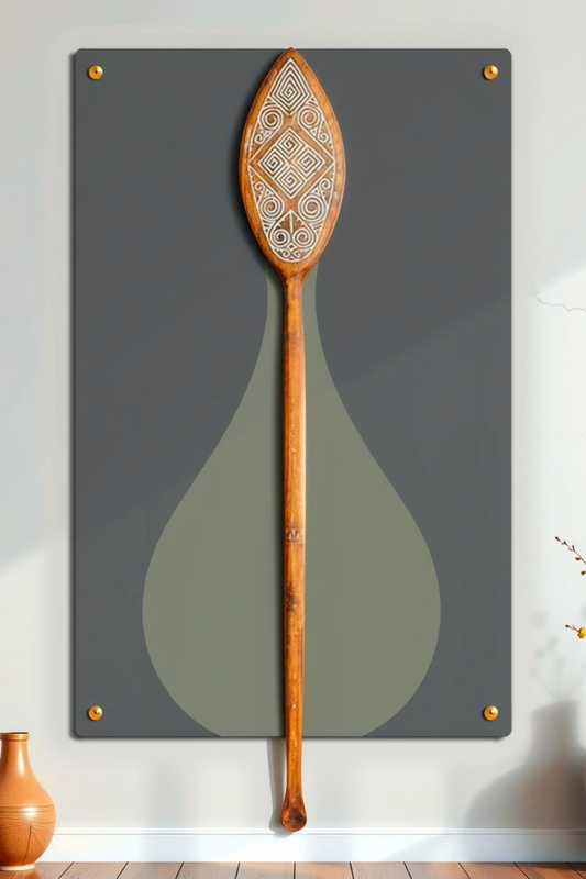 Timor Tribal Hand Carved Antique Oar - Style 14