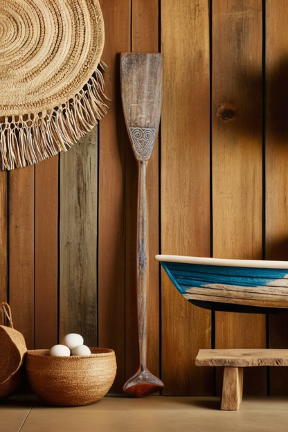 Timor Tribal Hand Carved Antique Oar - Style 6