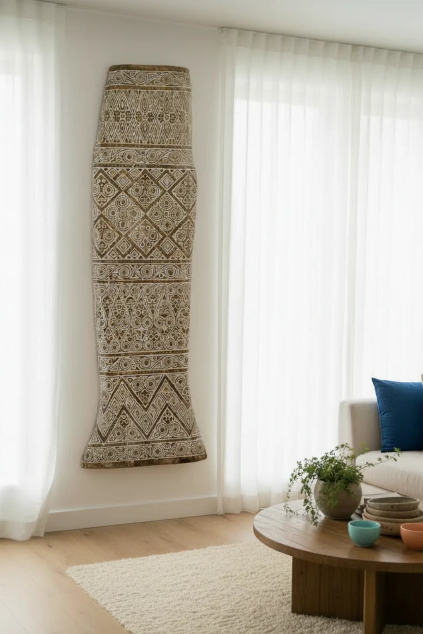 Timor Tribal Handcarved Panel - Style 2