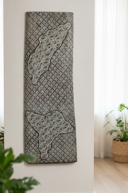 Timor Tribal Handcarved Panel - Style 4