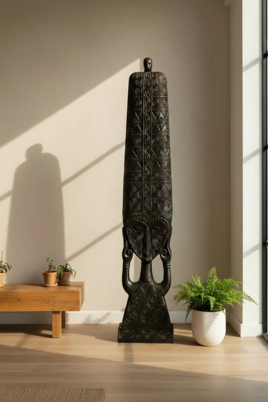Toraja Prince Statue | Wooden Home Decor