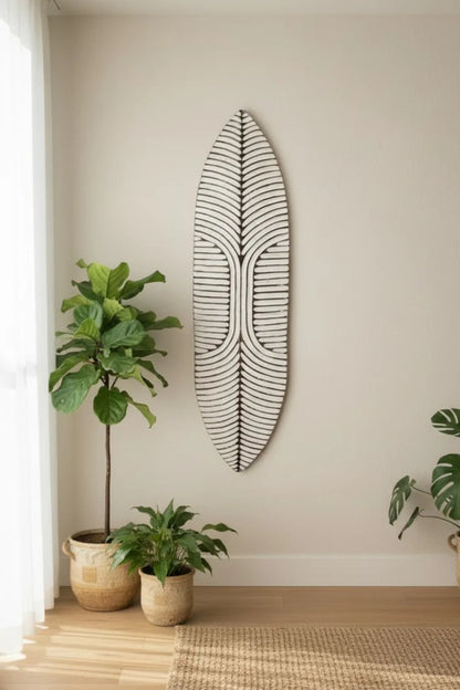 Tribal Hand Carved Surfboard - Style 03