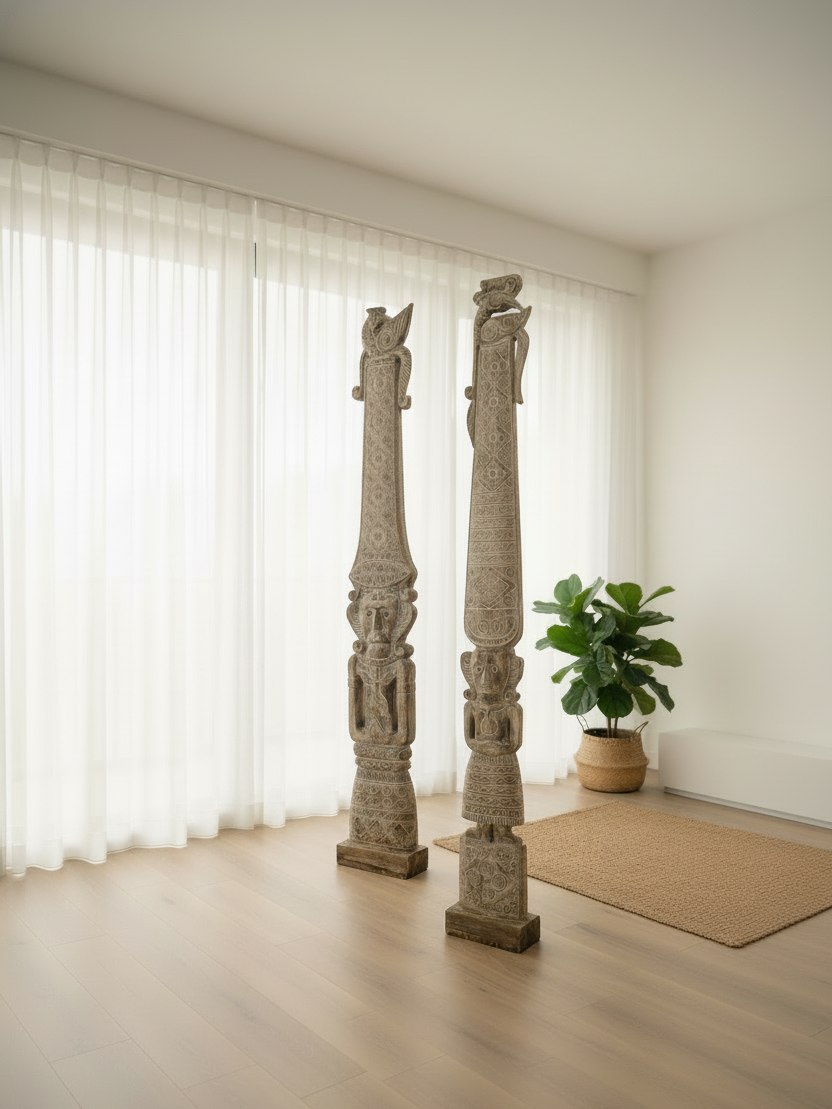 Sundanese High Priest & Priestess Statues (Set)