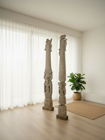 Sundanese High Priest & Priestess Statues (Set)