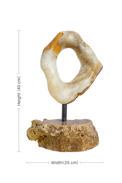 Onyx Protective Ring - Natural Stone - Small
