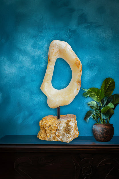 Onyx Protective Ring - Natural Stone - Medium