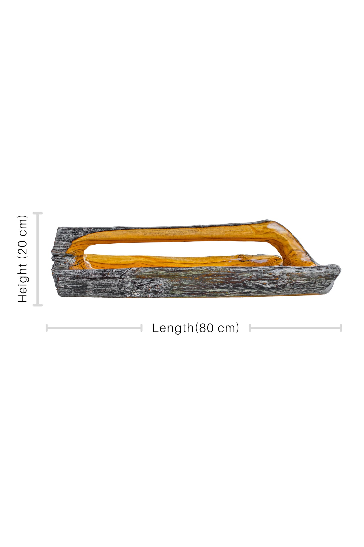 Teak Root Wooden Bowl with Handle - Style 05