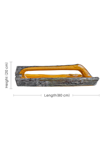 Teak Root Wooden Bowl with Handle - Style 05