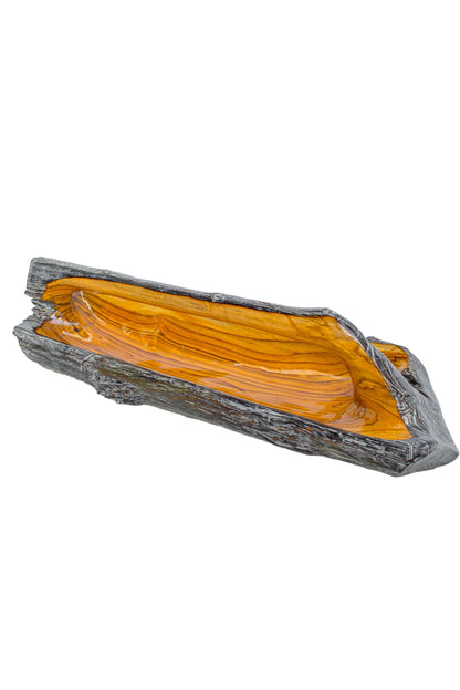 Teak Root Wooden Bowl with Handle - Style 05