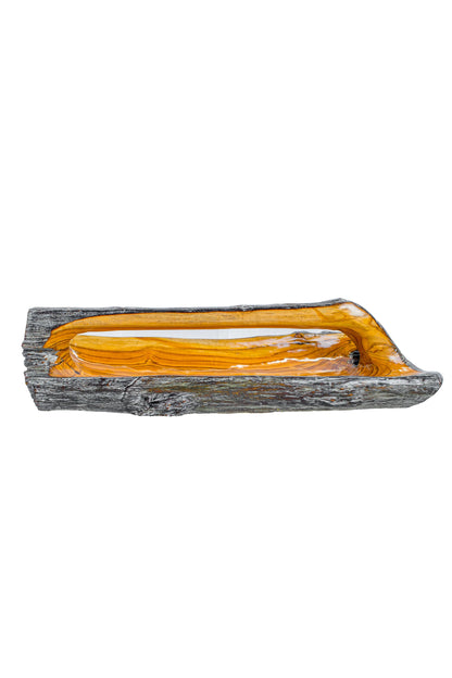 Teak Root Wooden Bowl with Handle - Style 05