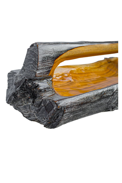 Teak Root Wooden Bowl with Handle - Style 05