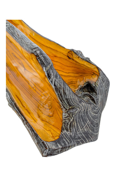 Teak Root Wooden Bowl with Handle - Style 05