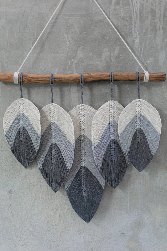 Wall Hanging Macrame - Petal Pattern Hand Woven