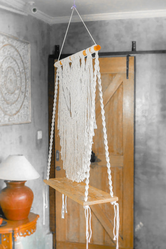 Wall Hanging Macrame - Twisted Hand Woven Intricate