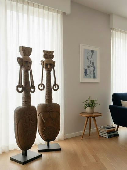 Sundanese King & Queen Antique Statues