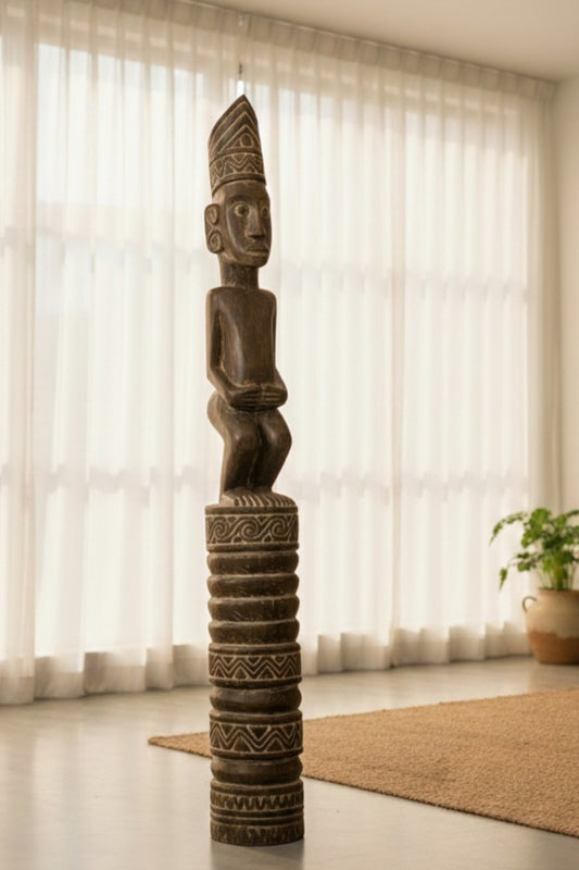 Timor Tribal Mini Totem Carving – Style 2B