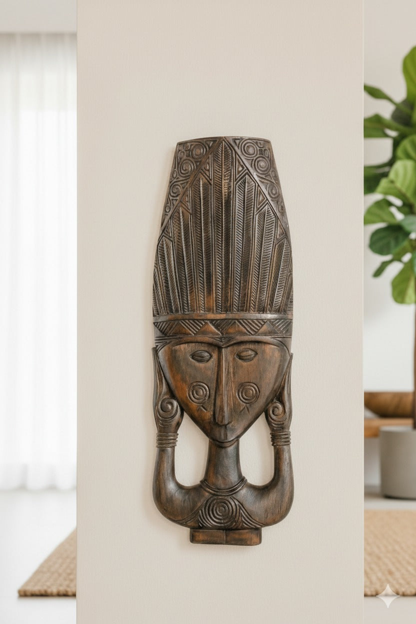 Balinese High Priestess Handcarved Mask