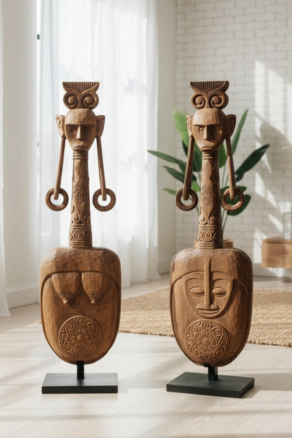 Sundanese King & Queen Antique Statues