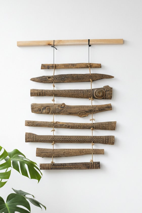 Tribal Madurese Carved Panel Set – Style 07