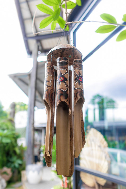 Wind Chime with Tribal Painting