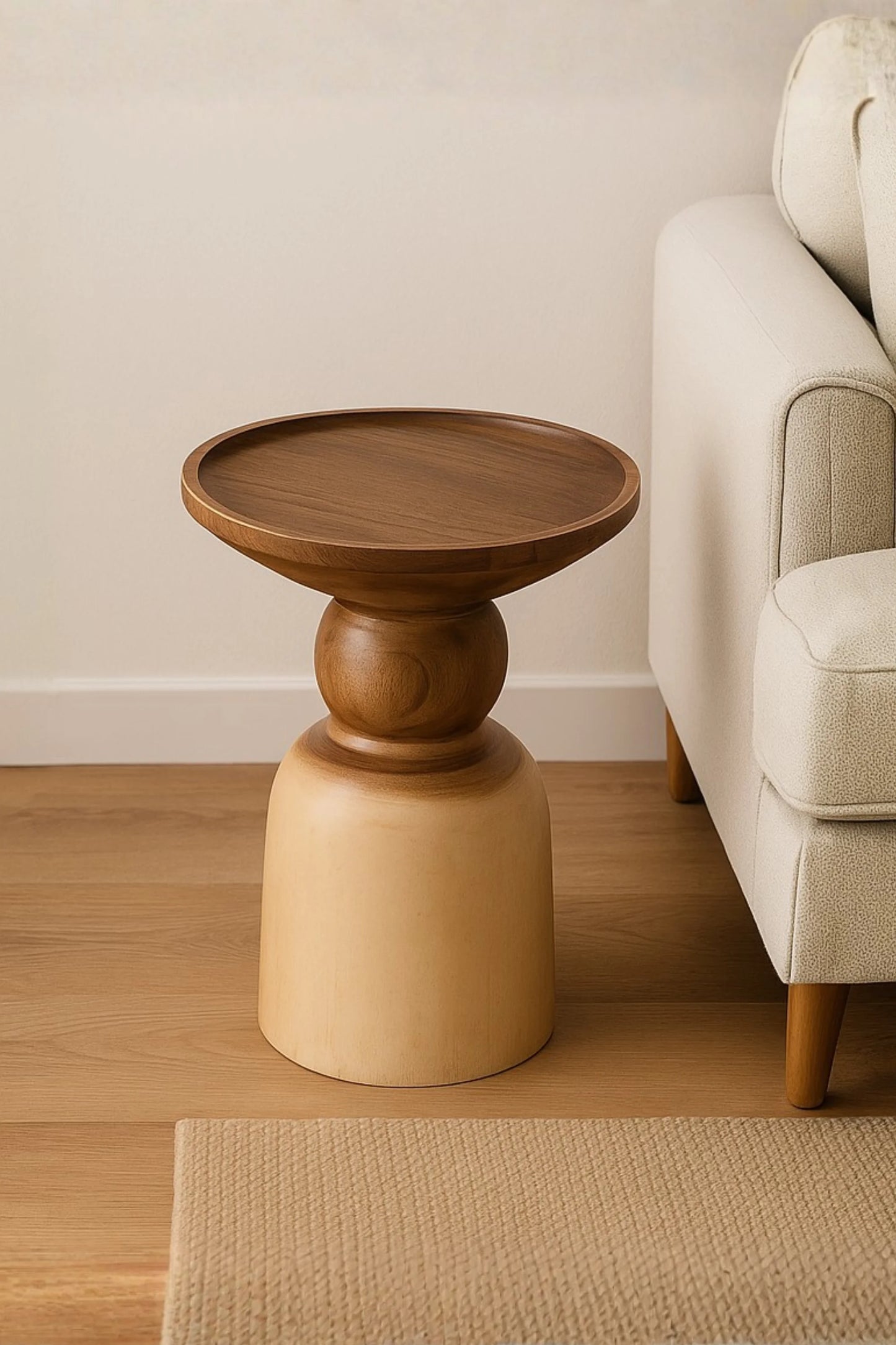 Wooden hand carved tea table - style 08