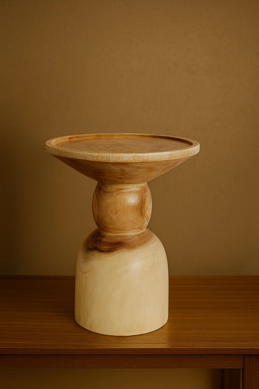 Wooden hand carved tea table - style 08