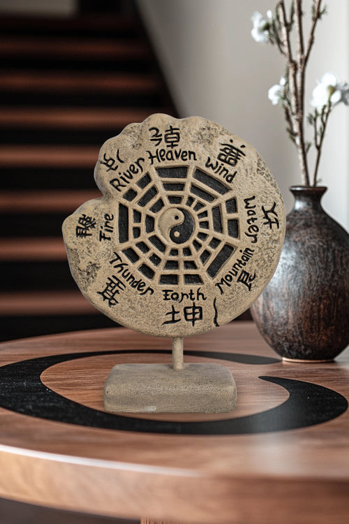 Yin Yang Symbol With 5 Natural Elements - Custom Image