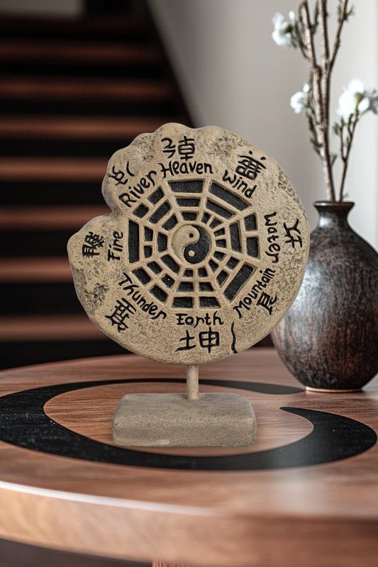 Yin Yang Symbol With 5 Natural Elements