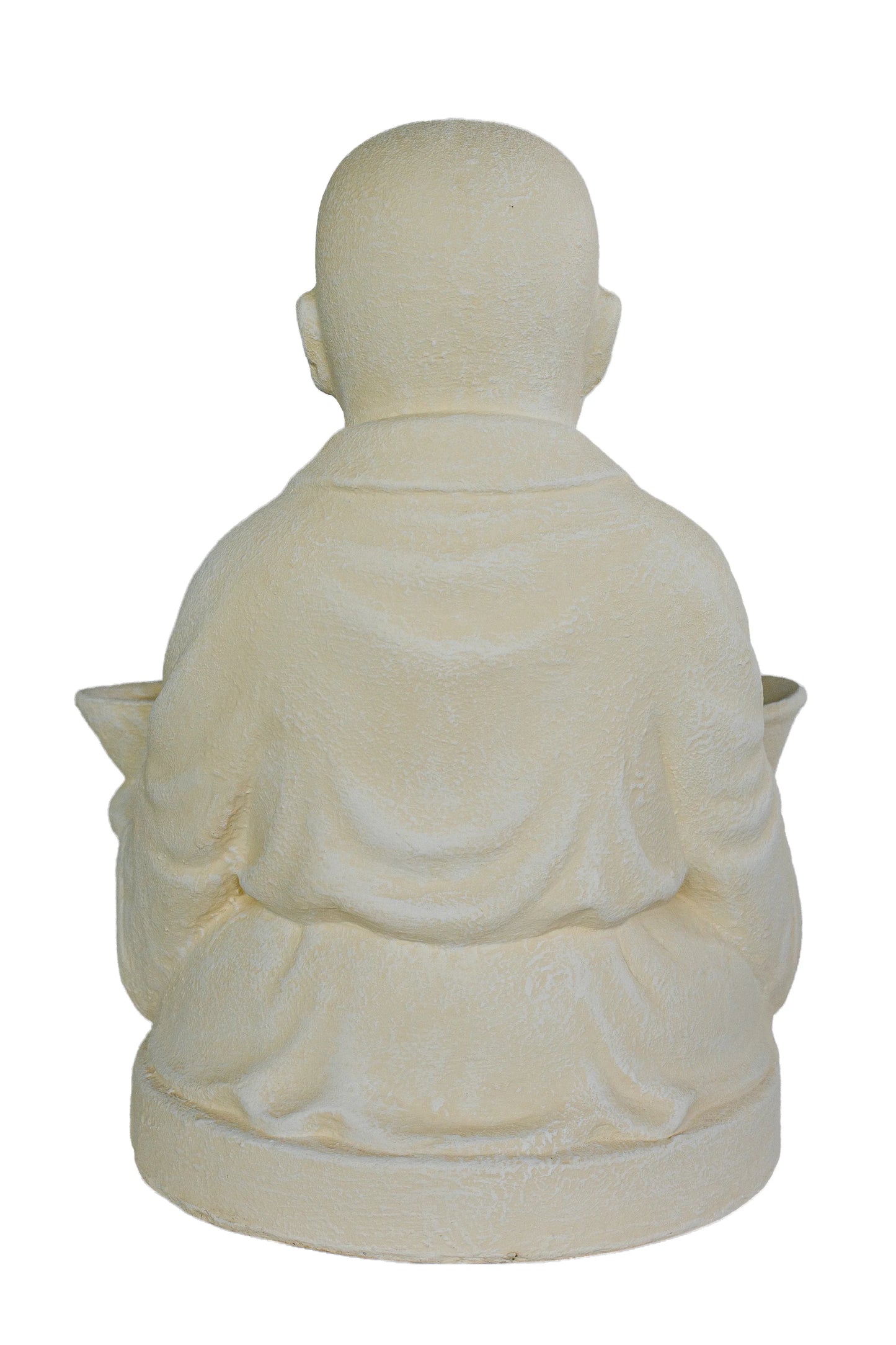 Baby Monk With Two Tea Light Bowls