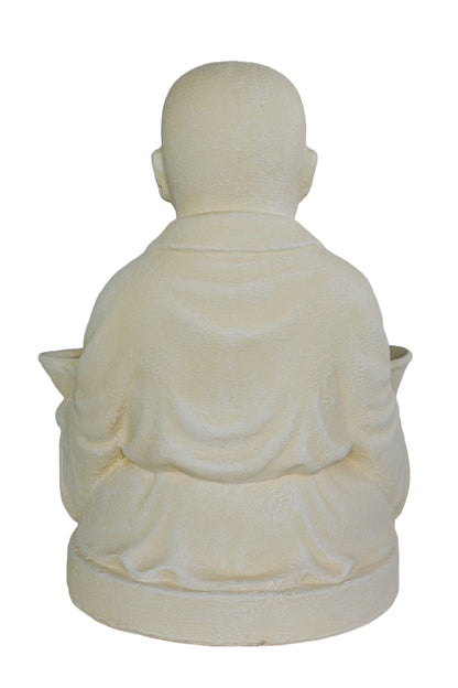 Baby Monk With Two Tea Light Bowls