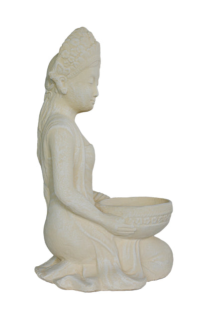 Young Indonesian Lady With Planter Bowl