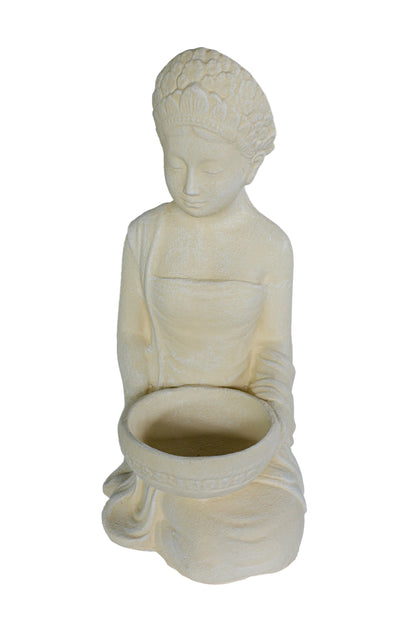 Young Indonesian Lady With Planter Bowl