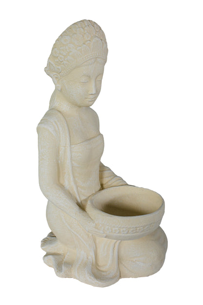 Young Indonesian Lady With Planter Bowl