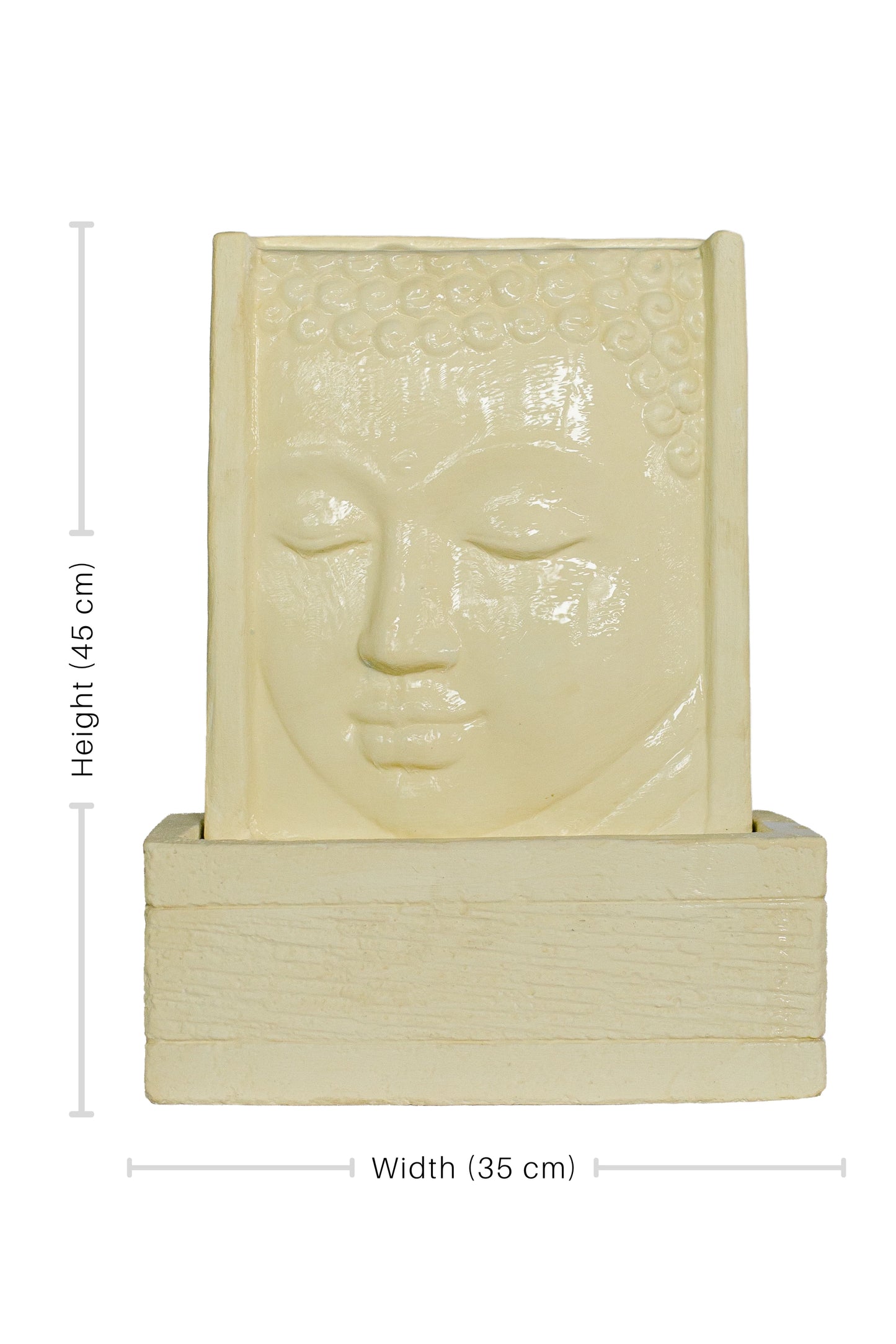 Cascading Water Fall with Peaceful Buddha Face - Small
