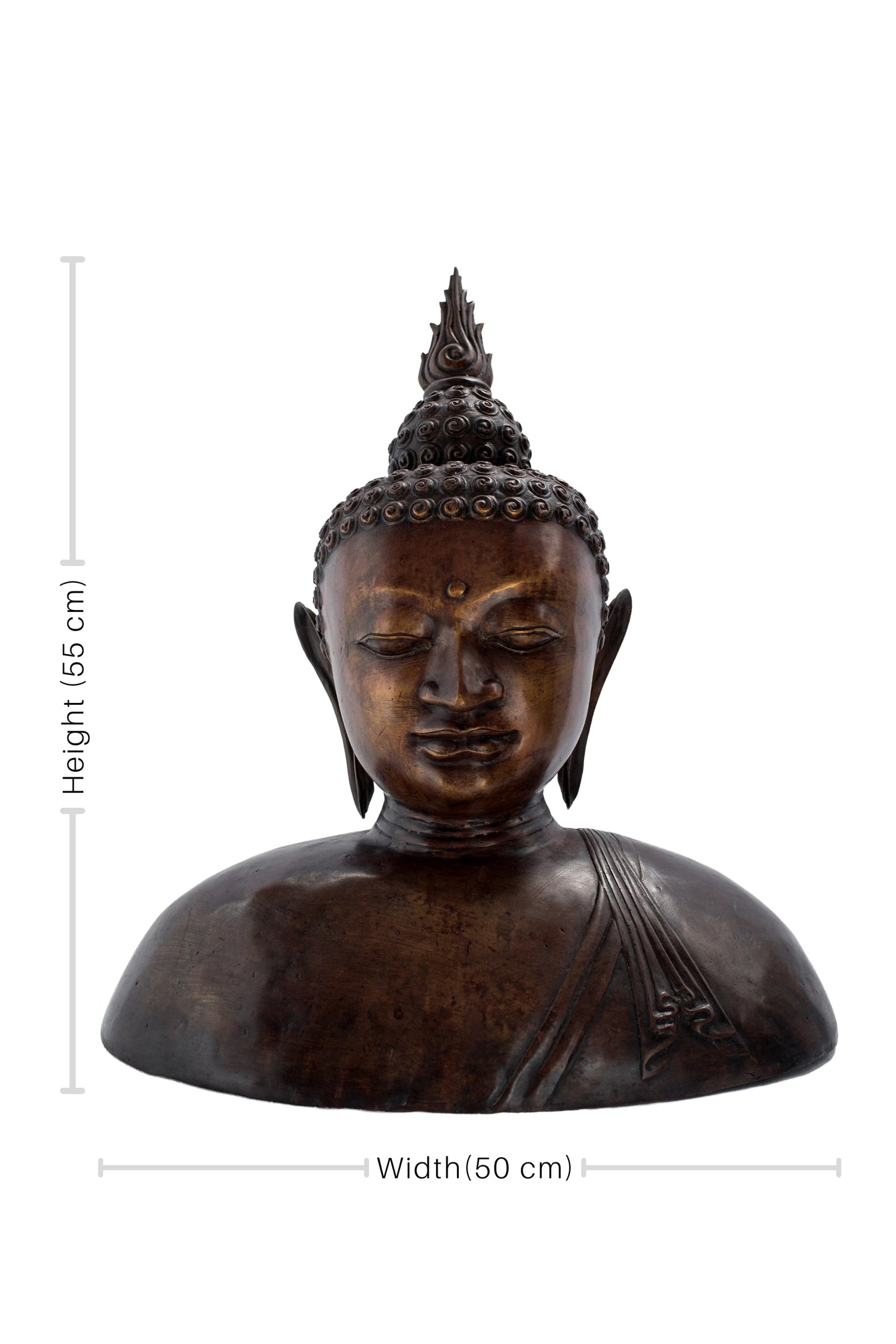 Antique Bronze Hand Carved Buddha
