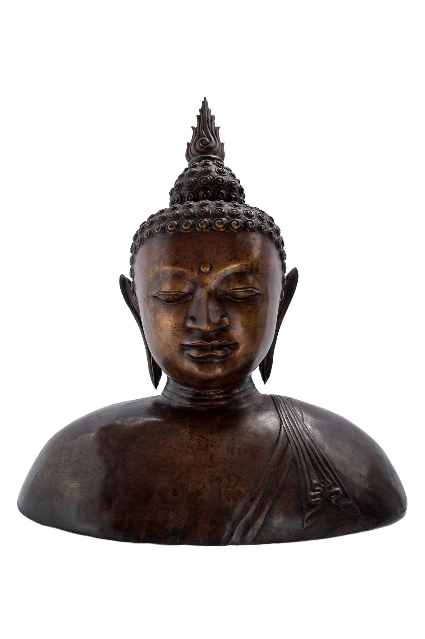 Antique Bronze Hand Carved Buddha