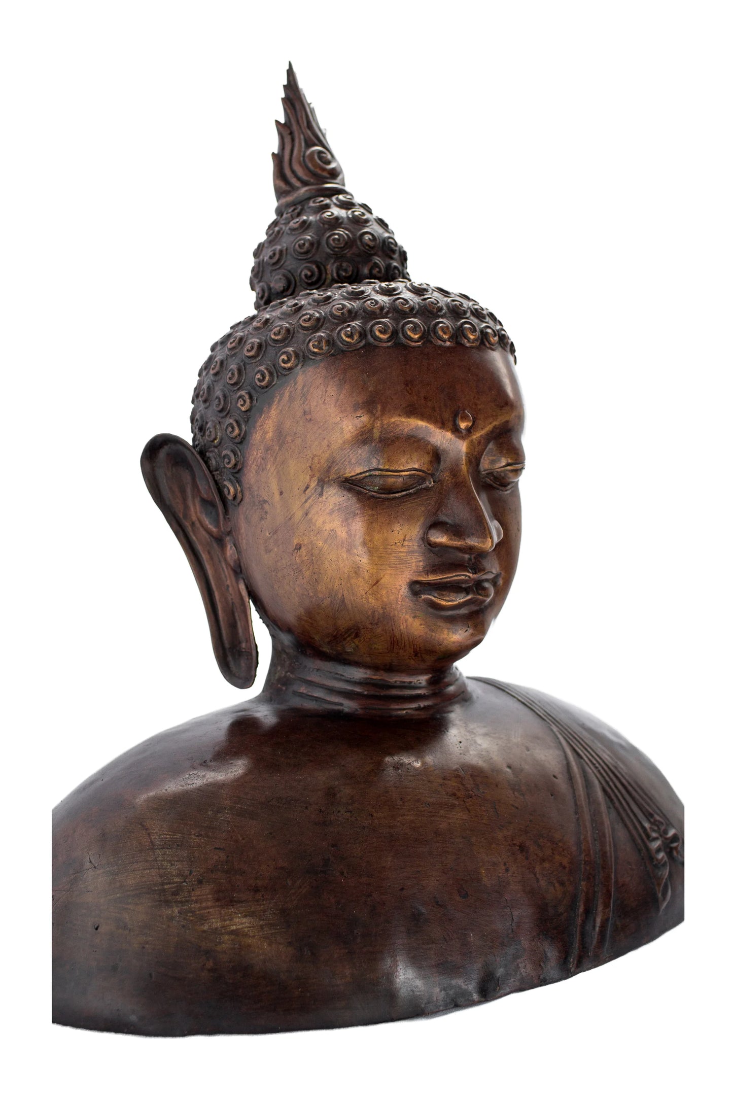 Antique Bronze Hand Carved Buddha
