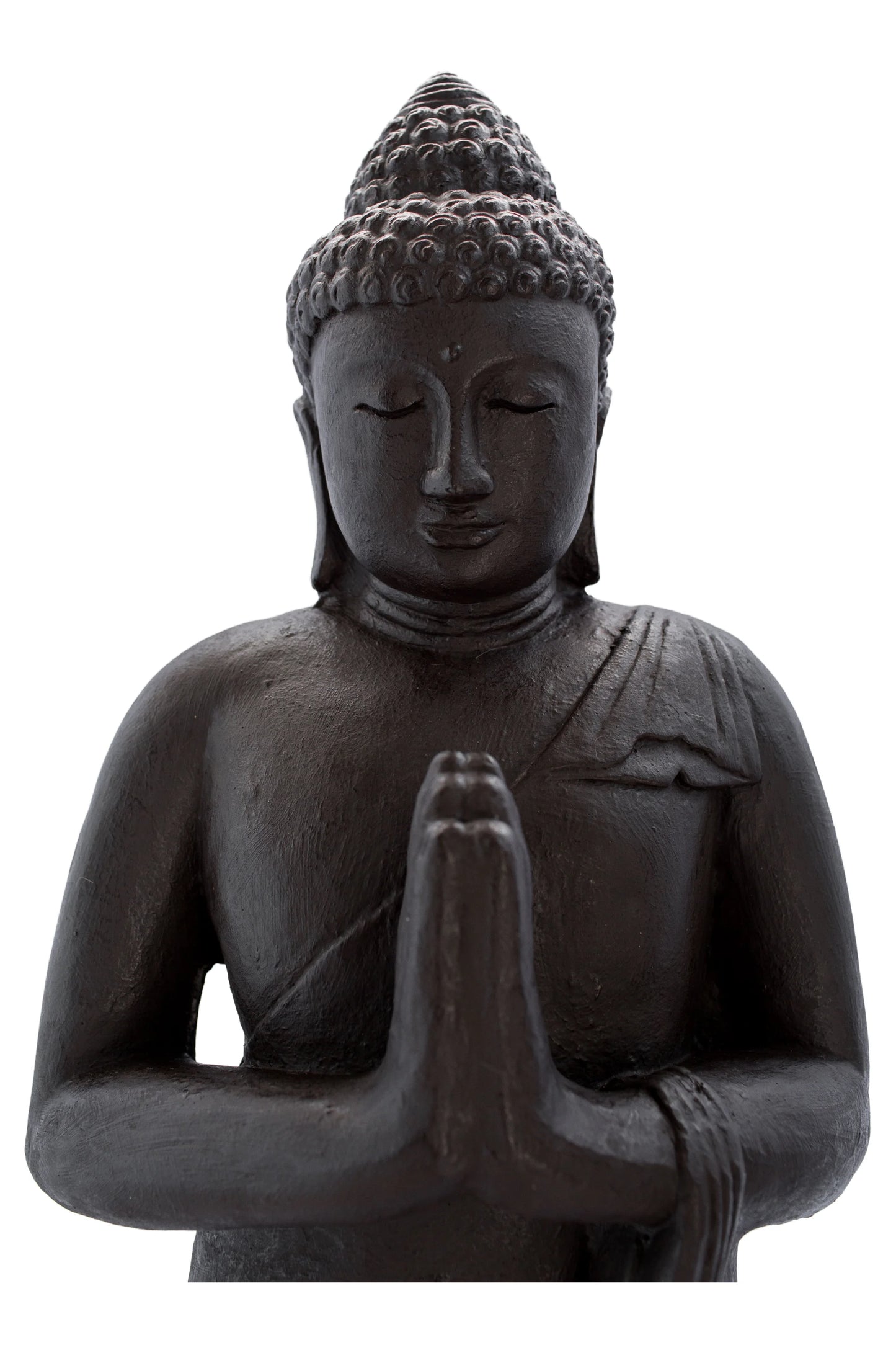 Standing Buddha Black Antique