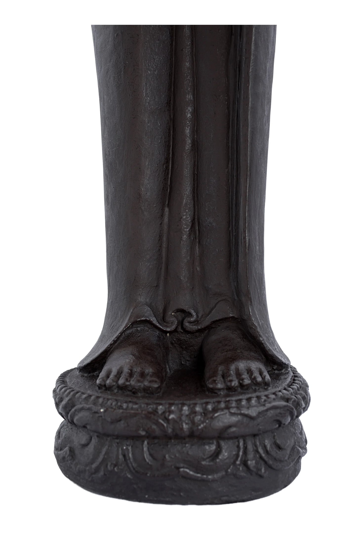 Standing Buddha Black Antique